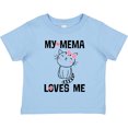 thumbnail image 3 of Inktastic Mema Loves Me Girls Grandchild Cat Girls Toddler T-Shirt, 3 of 5