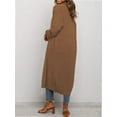 thumbnail image 3 of Womens Casual Long Cardigan Long Sleeve Open Front Sweater Coat Outerwear, 3 of 4