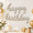 Silver, variant on Black Happy Birthday Script Foil Mylar Balloon Banner Party Decoration Sign