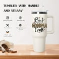 thumbnail image 4 of 40 oz Grandma Tumbler with handle Lid and Straw, Best Grandma Ever Vacuum Insulated Travel Coffee Mug CupTumbler, Mothers Day Gifts for Grandmothe, 4 of 6
