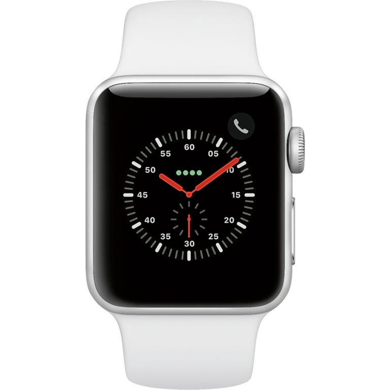 Pre-Owned Apple Watch Series 3 38MM Silver - Aluminum Case - GPS + Cellular - White Sport Band (Good) Pre-Owned Apple Watch Series 3 38MM Silver - Aluminum Case - GPS + Cellular - White Sport Band (Good)