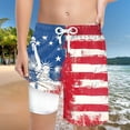 thumbnail image 2 of Gubotare Boys July 4th Swim Shorts Boys Swim Trunks Bathing Suit Quick Dry Swim Shorts Swimwear (Navy,Size 5-6 Years), 2 of 4