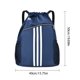 thumbnail image 3 of Mochila con cordón Oxford de alta capacidad para deportes al aire libre (azul oscuro), 3 of 7