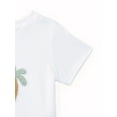 thumbnail image 3 of Wonder Nation Baby Boy Short Sleeve Chenille Detail T-Shirt, Sizes 0-24 Months, 3 of 3