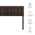 thumbnail image 3 of Emily Stain-Resistant Performance Velvet King Size Headboard in Chocolate Brown, 3 of 8