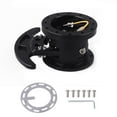 Black WorksBell Flip Up Tilt Quick Release System Steering Wheel Hub
