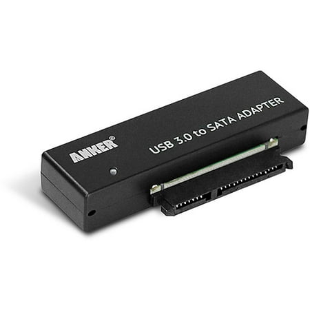 Hard Disk Drive Adapter Anker USB 3.0 to SATA 3ft Converter Adapter Cable for 2.5 inch/3.5 inch Hard Drive Disk HDD and SSD, Power Adapter included 68UPSATAA-02BU ()