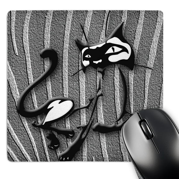 3dRose, Our Sassy Cat sitting pretty just waiting for you to bring her home, MousePad