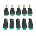 10X 2.1Mm Male Female Dc 12V Power Plug Socket Screw Terminal Cctv Adaptors
