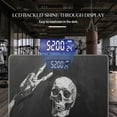 thumbnail image 3 of Bathroom Scale, Highly Accurate Digital Body Scale,Precisely Measures Weight up to 400 lbs-Black And White Painting Of Skeleton Making Rock Sign, 3 of 4