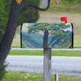 thumbnail image 4 of Yayeee Mailbox Cover Magnetic Large Size Post Box Cover Wrap Decor, Blue Mountain, 4 of 9