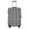 thumbnail image 1 of Black And White Checkered Travel Luggage Cover Washable Geometric Checkerboard Suitcase Cover Protector Fit 18-32 Inch, 1 of 1