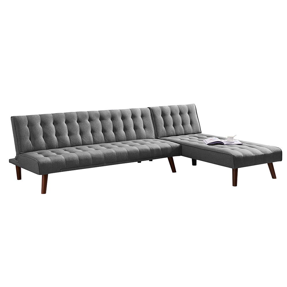 Modern LShaped Sectional Sofa Bed Convertible Sleeper Sofa Couch with