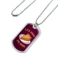 thumbnail image 2 of Live Free Pie Hard Funny Humor Military Dog Tag Pendant Necklace with Chain, 2 of 5
