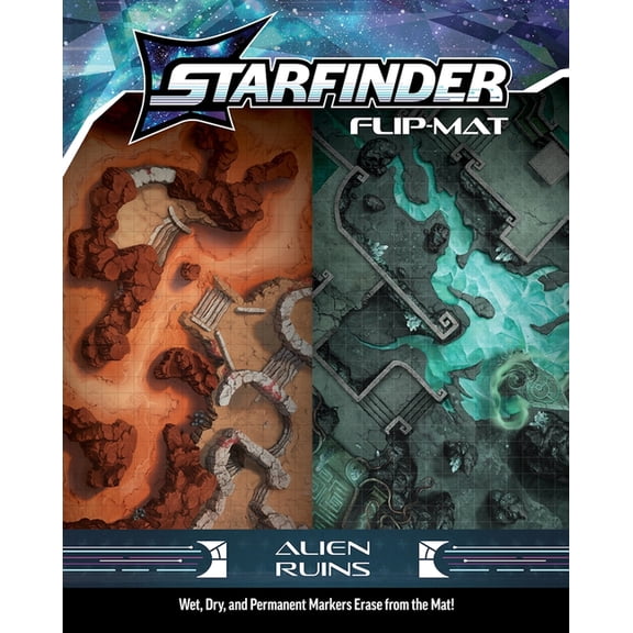 Starfinder Flip-Mats Starfinder Flip-Mat: Alien Ruins, (Paperback)