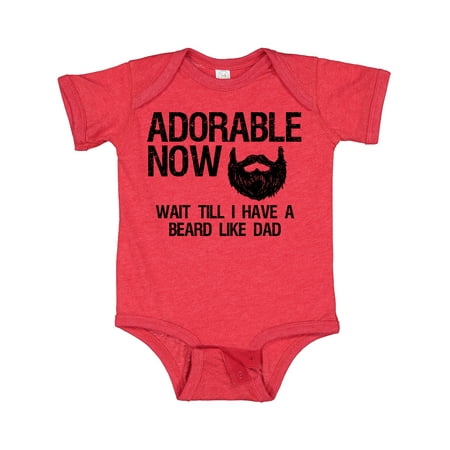 

Inktastic Adorable Now...Wait Till I Have a Beard Like Dad Gift Baby Boy Bodysuit