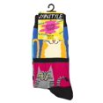 thumbnail image 2 of Oooh Yeah Womens Colorful Crew Socks, Mod Meow, Funny Cat Socks, 2 of 4