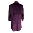 thumbnail image 4 of Noarlalf Velvet Tops for Women Velvet Shirt Women Women's Velvet Loose Sleeve Long Blouse Top Purple L, 4 of 7