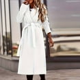thumbnail image 2 of Efsteb Womens Trench Coat Double-Sided Nylon Coat British Style High-End Temperament Jacket with Belt White M, 2 of 6