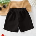 thumbnail image 4 of Boys Athletic Shorts with Elastic Waistband, Quick Dry Running Gym Shorts with Pockets for Kids Boys, Solid Black,Size 8-9T, 4 of 6