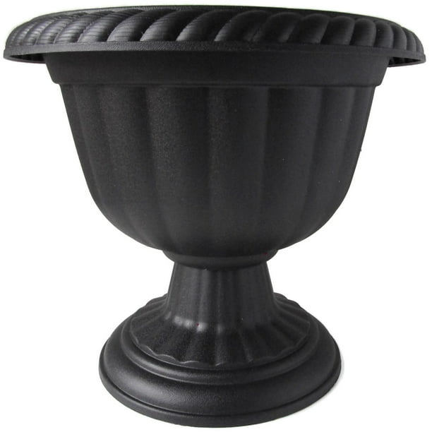 Sparta Urn Plastic Planter 12" Top Diameter x 12" Tall Set of 3