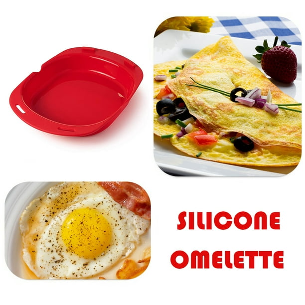 dailooas Four à micro-ondes Silicone Omelette Moule Cuisine Cuisson Egg  Roll Maker Cuisinière 