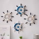 thumbnail image 5 of Adornos de timonel mediterráneo Decoración del hogar Foto de estilo mediterráneo Colgante de pared Artesanía de madera Timón de barco, 5 of 6