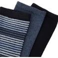 thumbnail image 2 of No nonsense Women's Flat Knit Crew Sock 9 Pair Pack, Black Stripe, Black, Grey Heather - 9 Pair Pack, One Size, 2 of 3