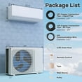 thumbnail image 3 of Gymax 12000 BTU Mini Split AC 24 SEER2 Inverter Air Conditioner w/ 1 Ton Heat Pump, 3 of 10