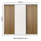 thumbnail image 3 of Ropero Closet Madesa 3 Puertas M/B/M, 3 of 5