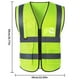 thumbnail image 2 of Chaleco reflectante con tiras chaqueta de alta visibilidad para ciclismo de seguridad del tráfico al aire libre, 2 of 6