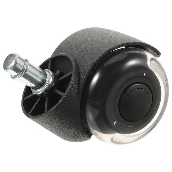 Transparent Two-wheel Silent Chair Universal Wheels (black) Caster Gaming for Office Casters