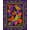 Purple, Pattern 4, variant on ODIKA 8'x10' Washable Area Rug Purple Green Vibrant Abstract Leafy Dynamic Geometric Design with Bold Accents for Living Room, Under Sectional, Family , Durable, Non-Slip