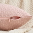 thumbnail image 3 of Unique Bargains Soft Set of 2 Modern Geometric Cushion Cases Cover Pink 16" x 16", 3 of 6