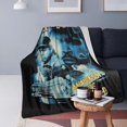 thumbnail image 5 of ICES Cube Blanket Throw Bedding Room Decor Flannel Blankets for Bed Sofa Warm Blankets 40"x30", 5 of 6