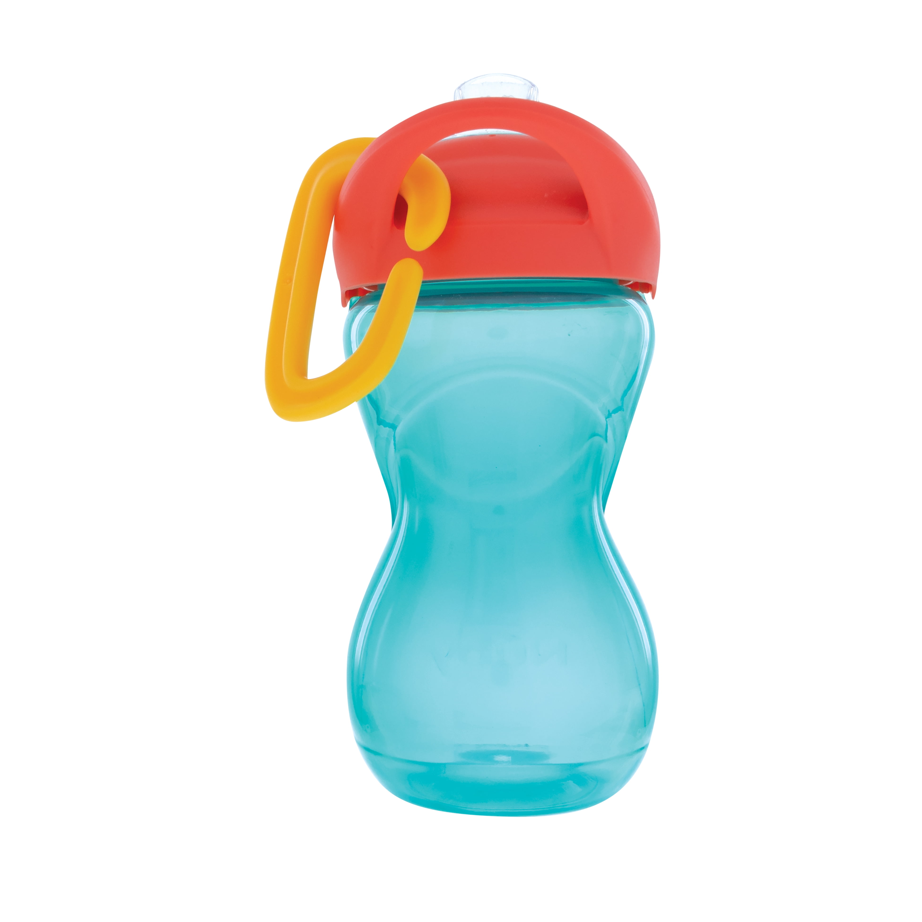 (2 pack) Nuby Click-it Soft Spout Sippy Cup with Carabiner, 10 fl oz