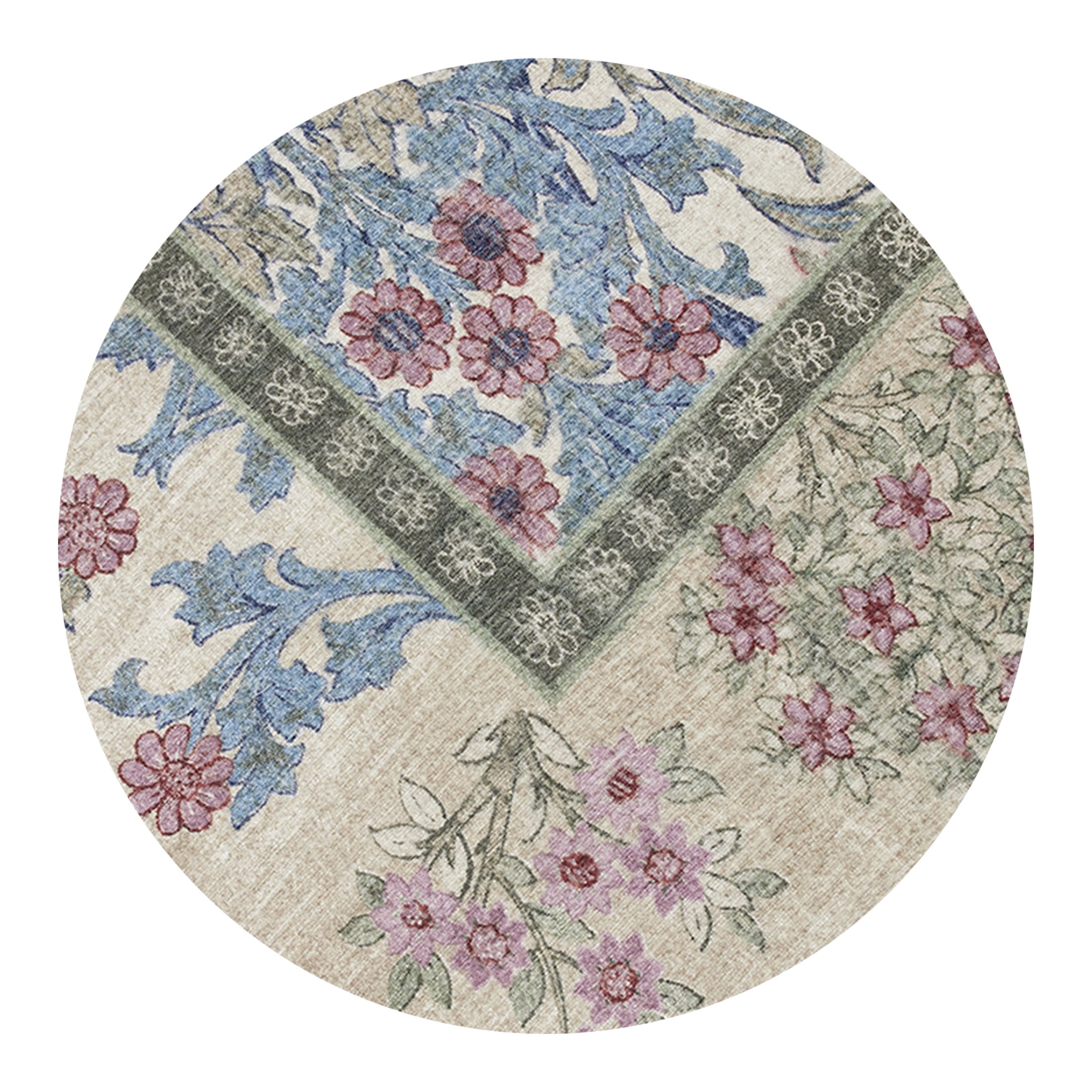 Better Homes & Gardens Beige Hannah Flowing Floral 7' x 10' Area Rug