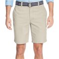 thumbnail image 1 of Pantalones cortos tipo chino informales con cinturón y frente plano para hombre de Club Room, Beige, 42 Club Room chino, 1 of 1