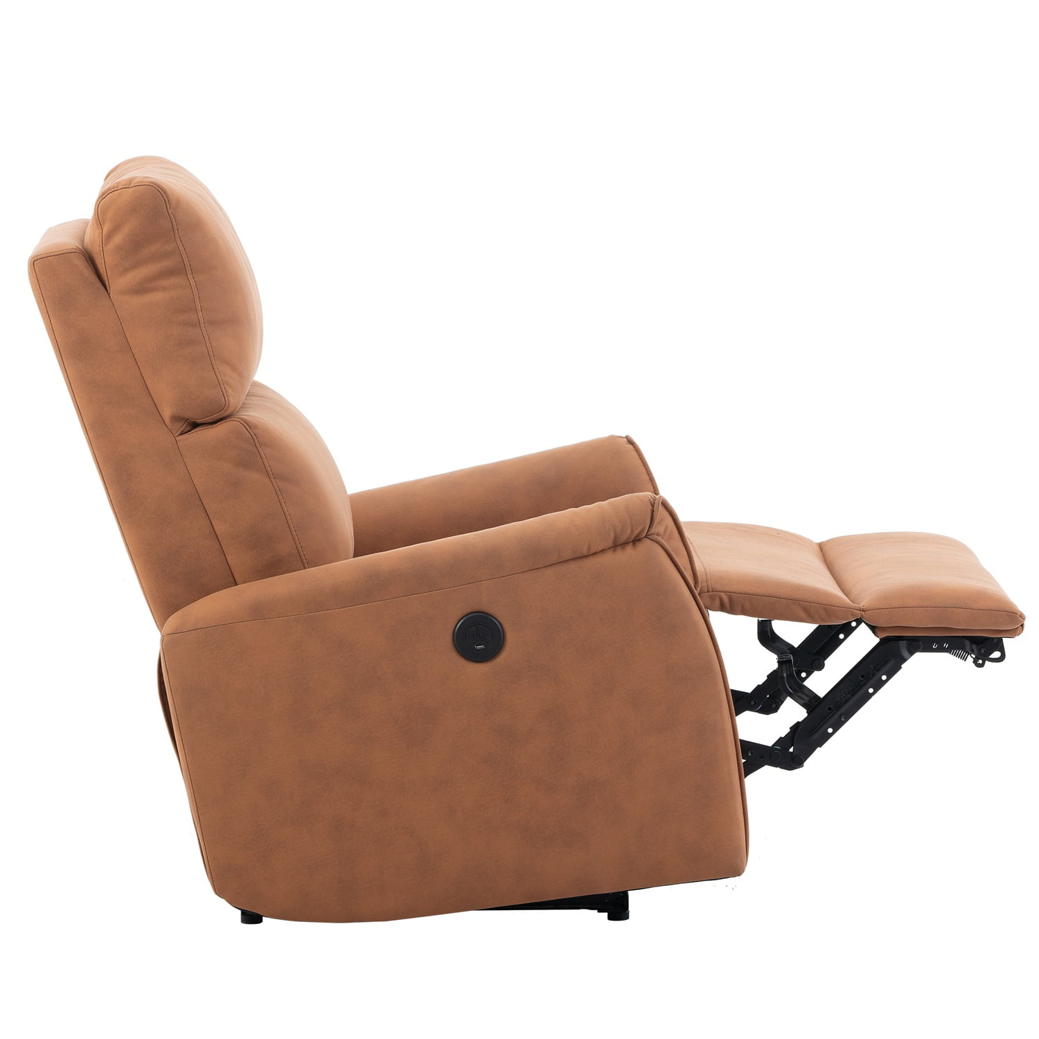 Resenkos Electric Power Recliner Chair, Upholstered Lounge Single Sofa, Home Theater Seating with USB Charging Ports for Living Room Bedroom, Orange Resenkos Electric Power Recliner Chair, Upholstered Lounge Single Sofa, Home Theater Seating with USB Charging Ports for Living Room Bedroom, Orange