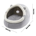 thumbnail image 3 of MERILER Cute Semi-Enclosed Puss & Dog Bed - Warm, Windproof, Easy to Clean, All-Season Comfort with High Resilience & Soundproof Design, 3 of 6