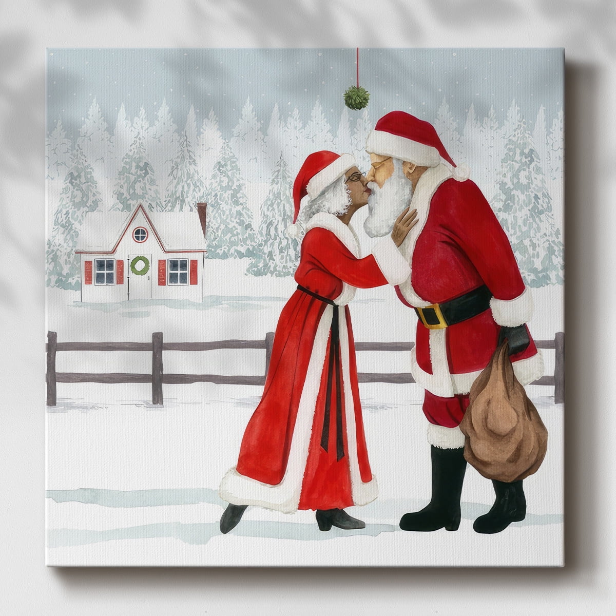 Christmas Love I- Gallery Wrapped Canvas