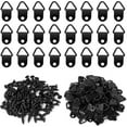 thumbnail image 1 of 100pcs Triangle Rings Picture Hanging Holder Canvas Hook Wall Bracket D Ring Frame Hooks Eyelets With 100pcs Screws,, 1 of 4