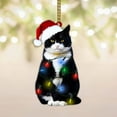 thumbnail image 5 of Black Cat Ornaments for Christmas Tree, Christmas Animal Ornament, Xmas Decor Tree Hanging, Christmas Tree Ornaments Topper Decorations, Gifts for Cat Lovers, 5 of 6