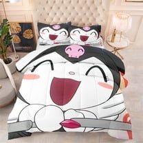 Cartoon Anime Bedding Set Twin 3 Piece Duvet Pillowcases Kuromi Comfoter Sets NEW