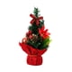 thumbnail image 3 of Mini árbol de Navidad artificial, árbol de Navidad de mesa, decoraciones navideñas DIY para Rojo, 3 of 9