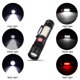 thumbnail image 3 of 2X Linterna LED Linterna Impermeable Linterna Magnética Zoom T6 + Linterna COB con Clip Luz de Mano Portátil Batería 18650, 3 of 5