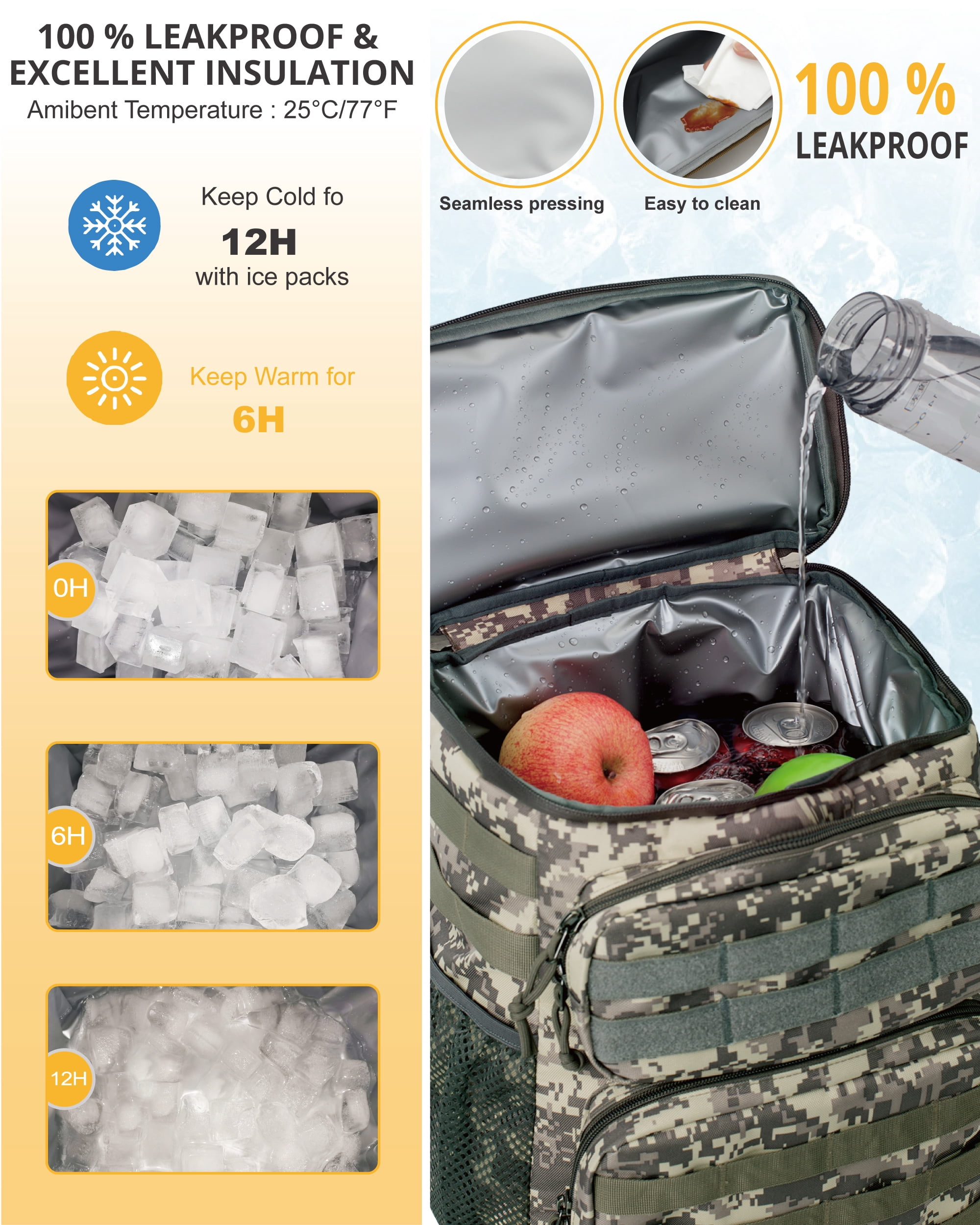 TRIPGEAR Tactical Backpack Cooler, Leakproof, Soft Insulated – picture 6