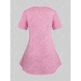 thumbnail image 3 of Conjunto de Tank Top con Estampado de Flor en de Talla Encaje Rosegal Camisetas tallas grandes, 3 of 5