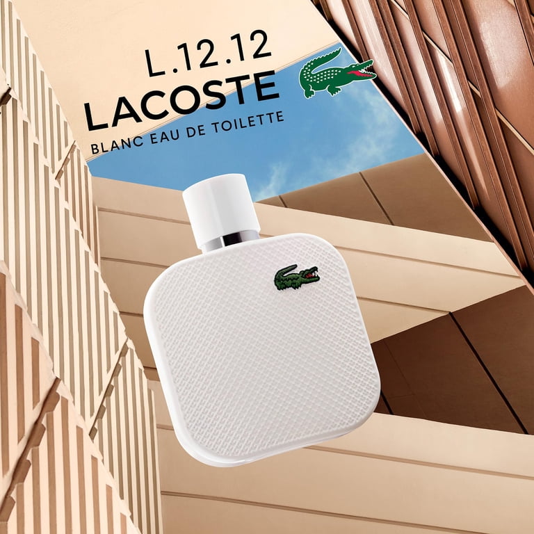 Lacoste L.12.12 Blanc Eau De Toilette Spray, Grapefruit, Vetiver