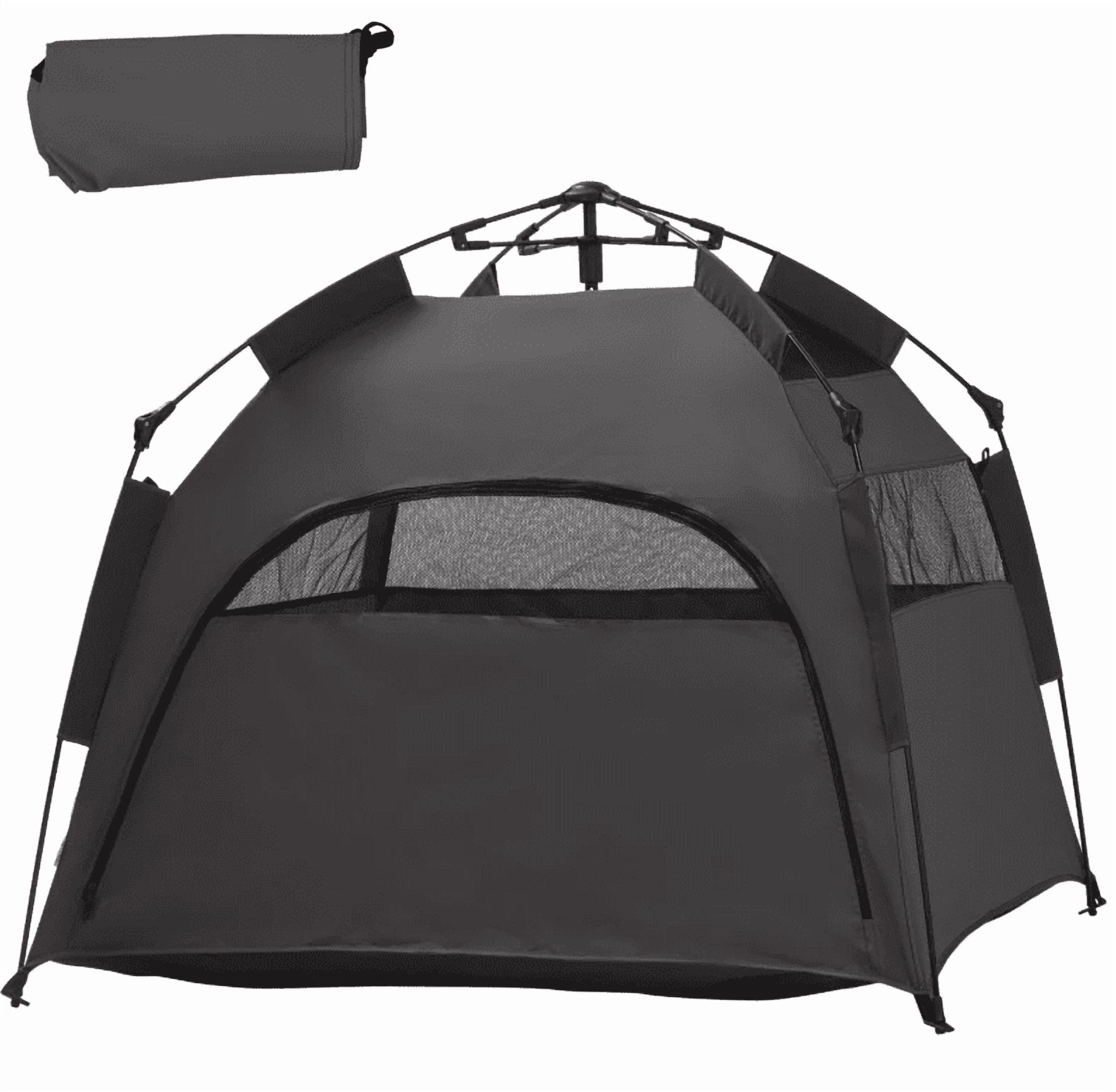 Camping Tents Dog Tent with Carry Bag, for Beach, Backyard, Home, Dark Gray,Backpacking Tents